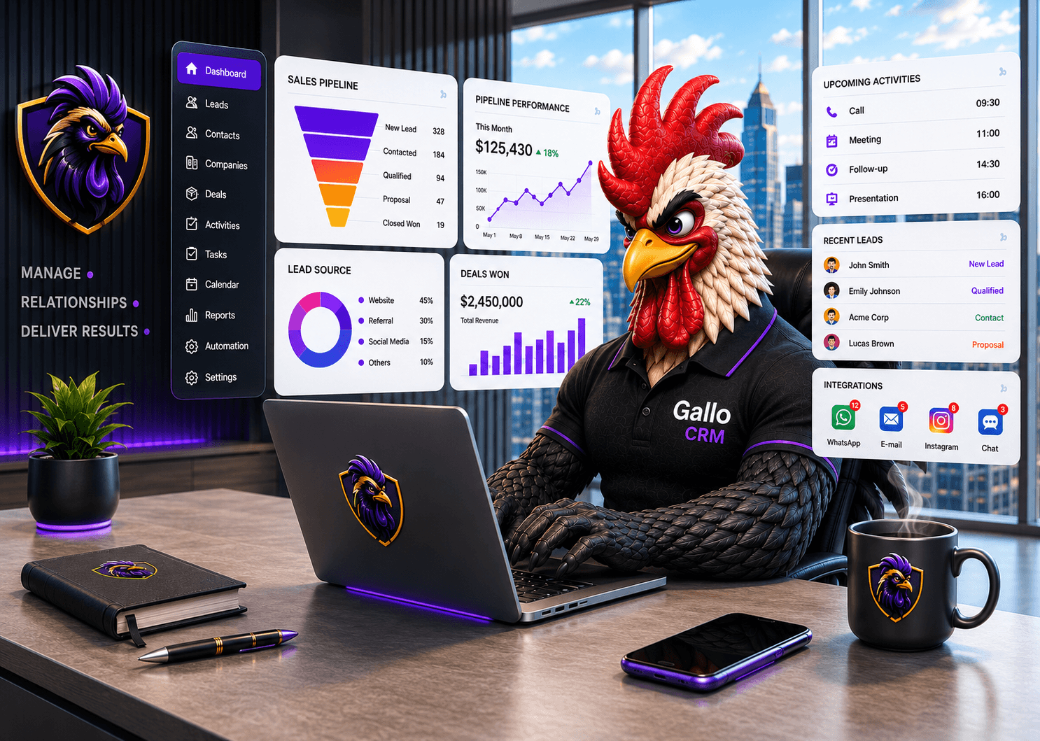 GALLO CRM dashboard